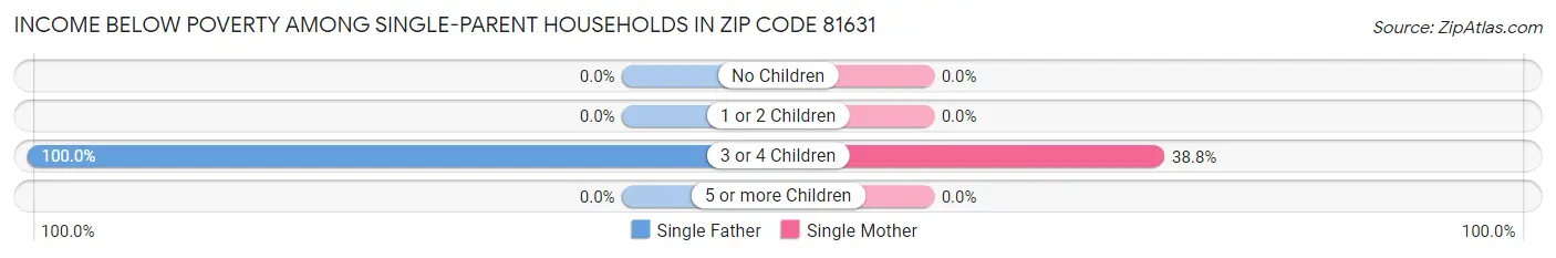 Income Below Poverty Among Single-Parent Households in Zip Code 81631