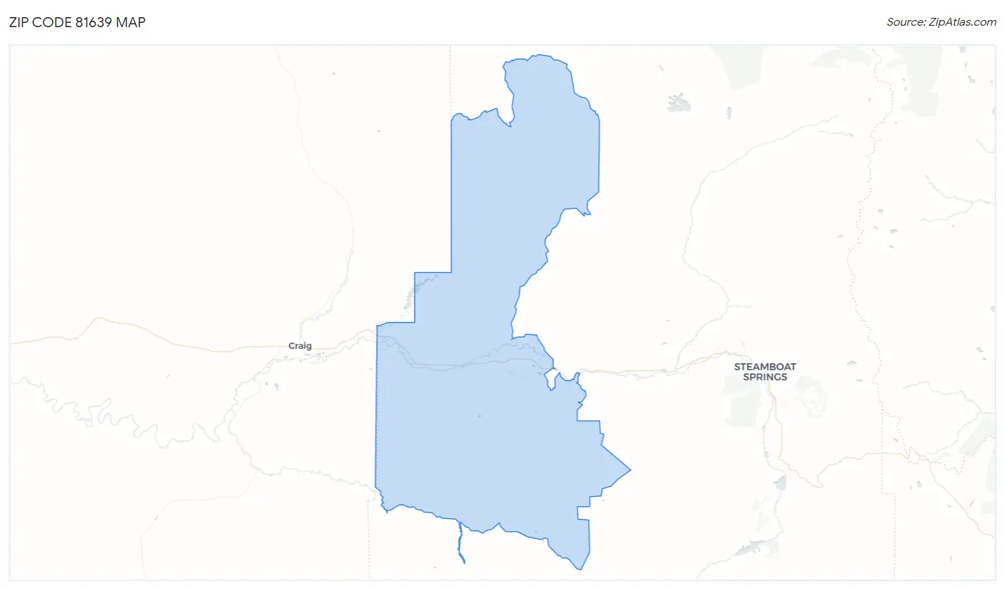 Zip Code 81639 Map