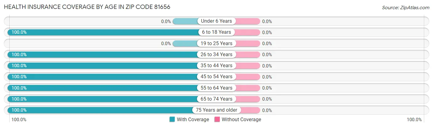 Health Insurance Coverage by Age in Zip Code 81656