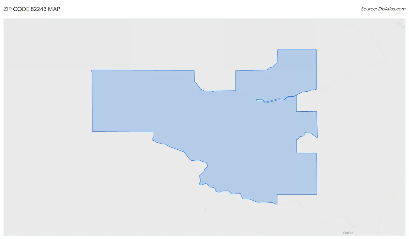 Zip Code 82243 Map