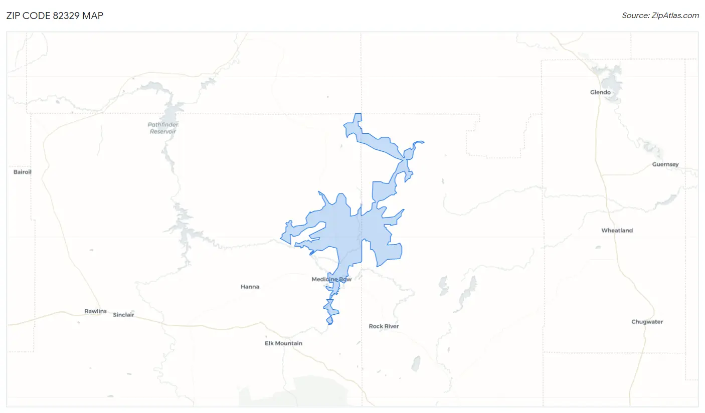 Zip Code 82329 Map