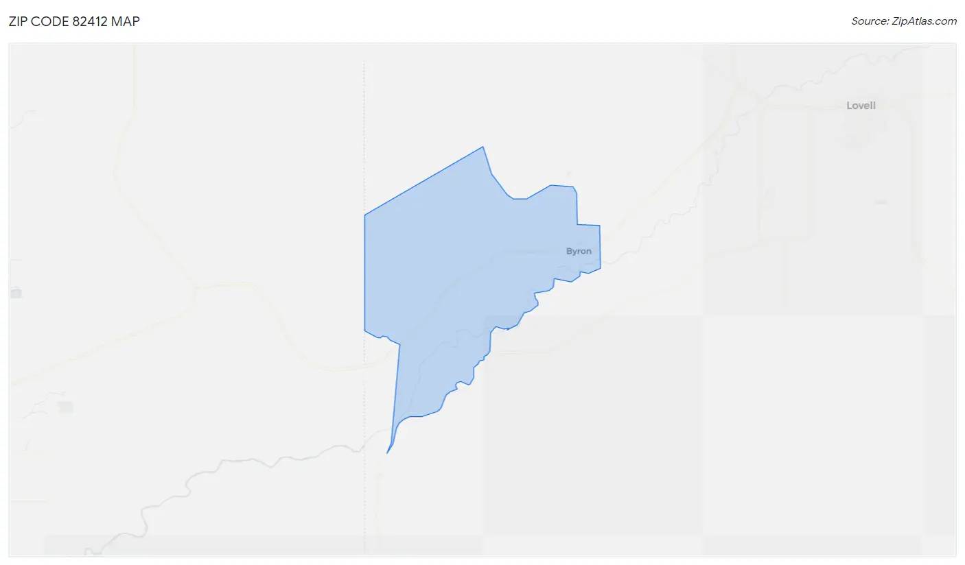 Zip Code 82412 Map