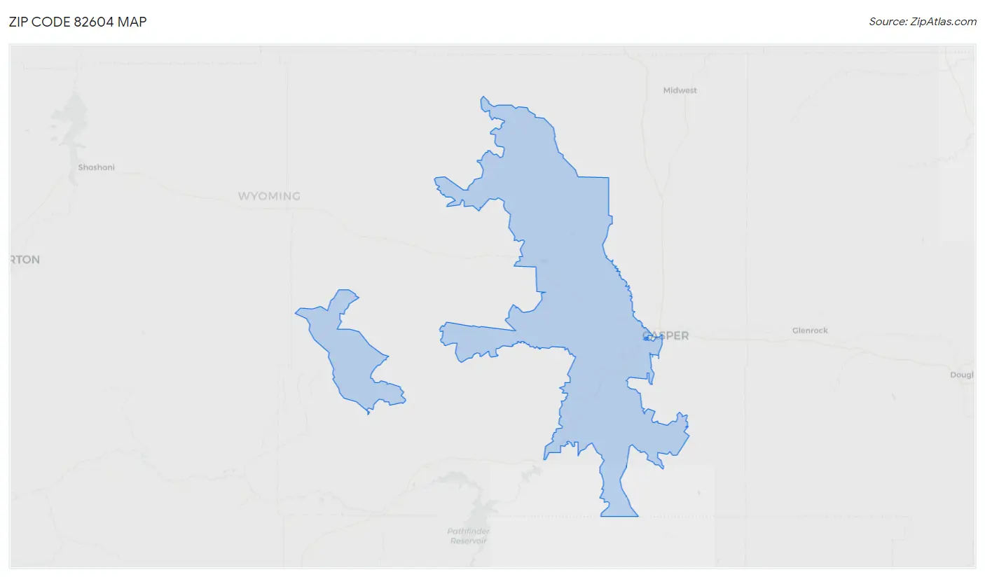 Zip Code 82604 Map