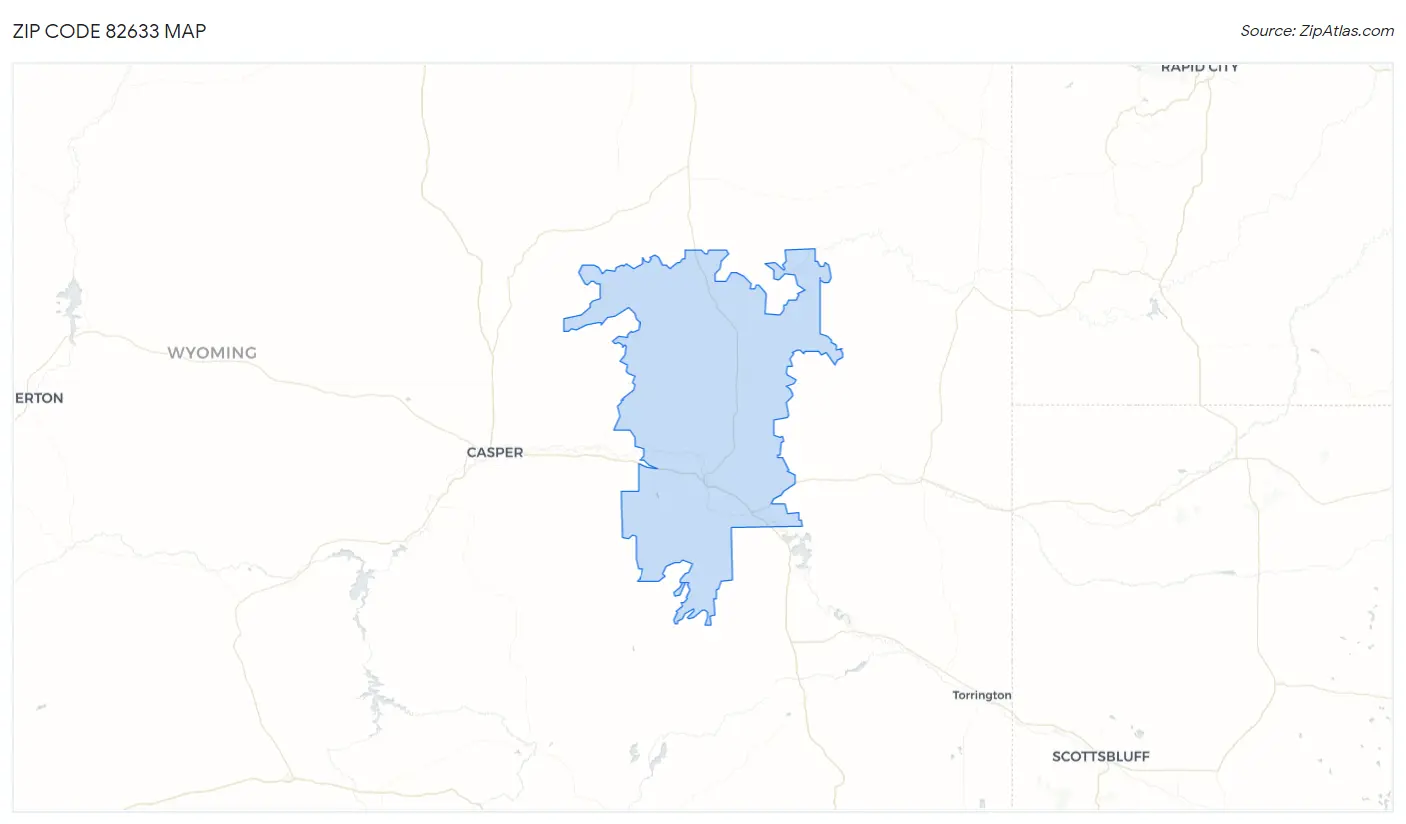 Zip Code 82633 Map