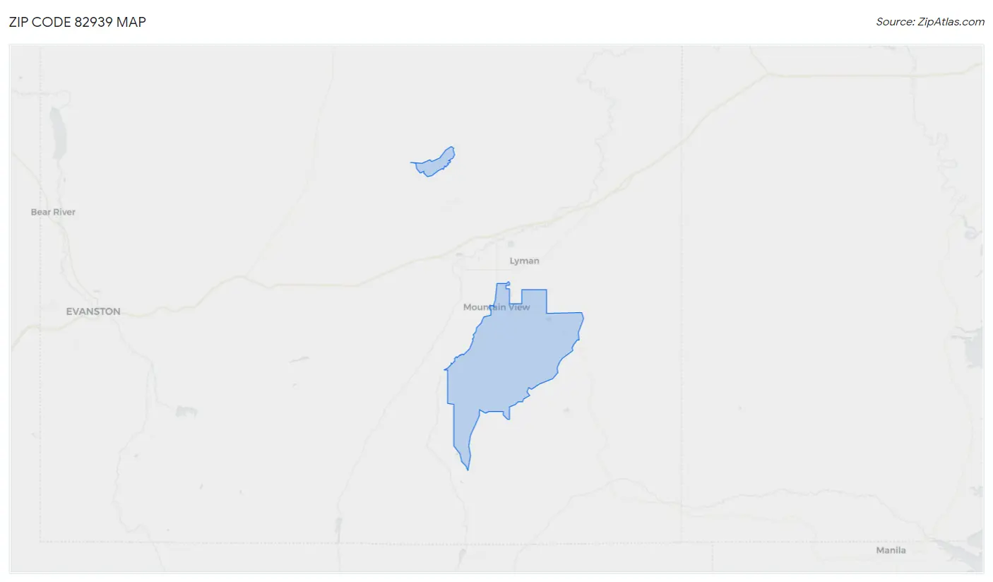 Zip Code 82939 Map