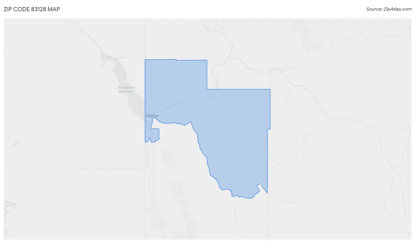 Zip Code 83128 Map