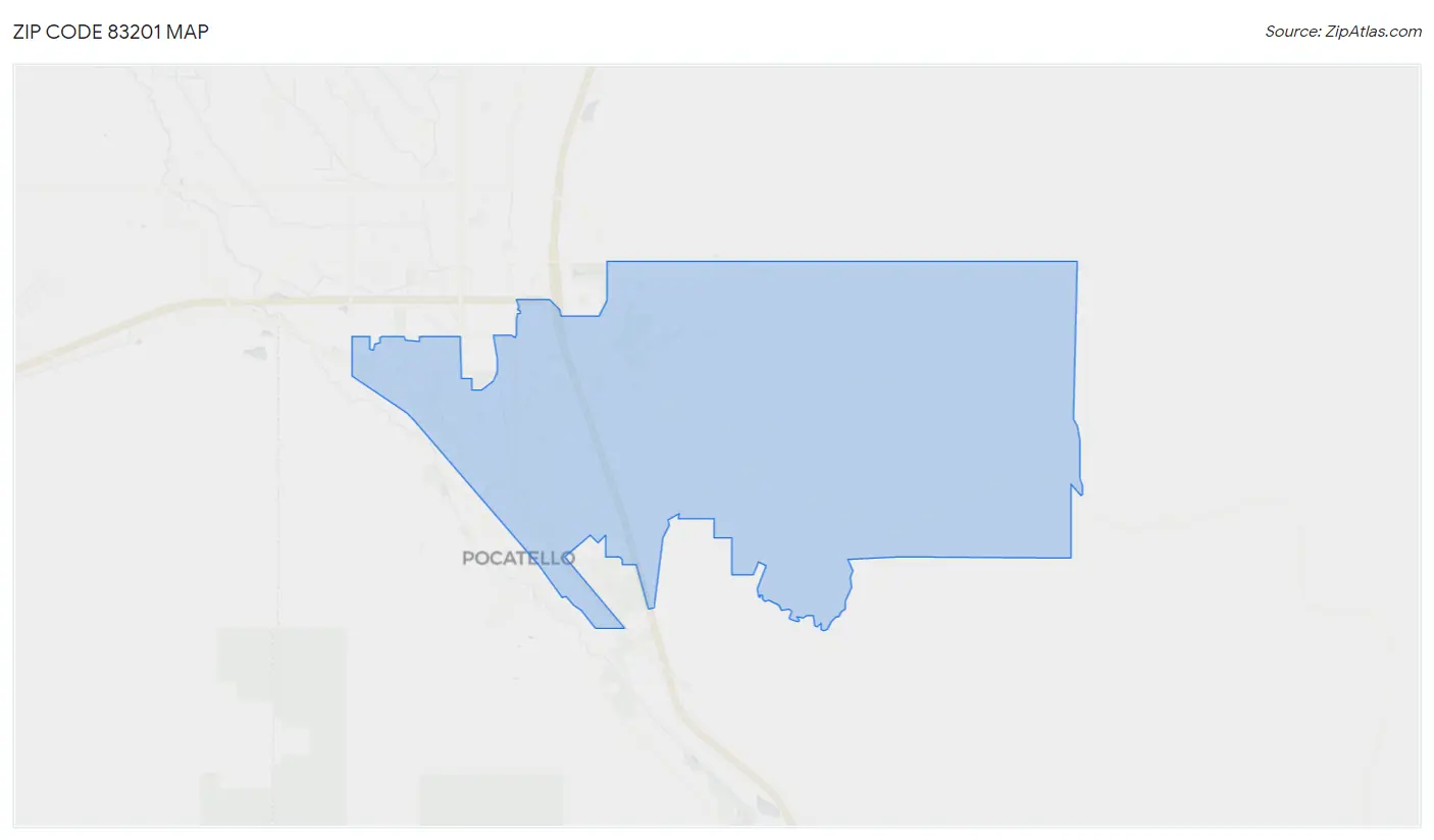 Zip Code 83201 Map