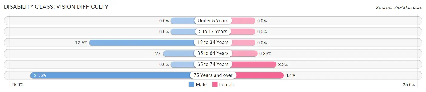 Disability in Zip Code 83328: <span>Vision Difficulty</span>