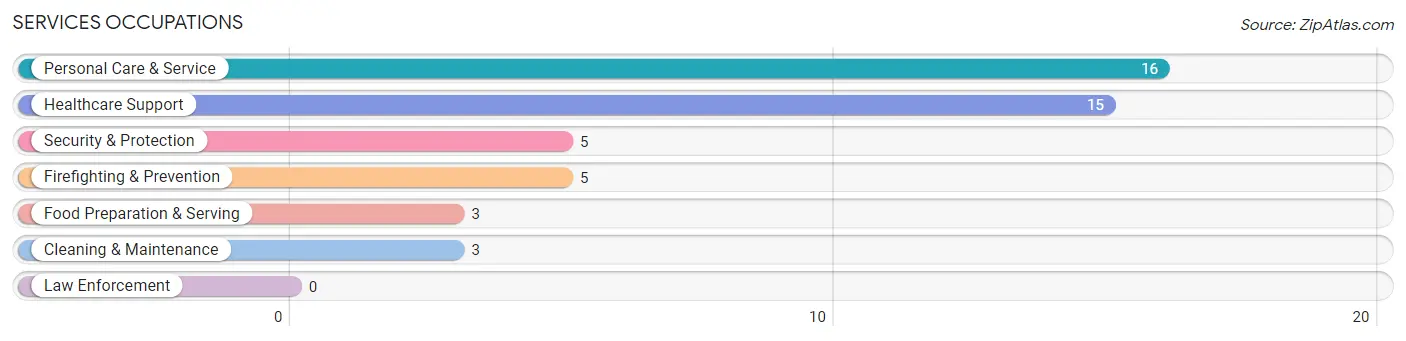 Services Occupations in Zip Code 83346