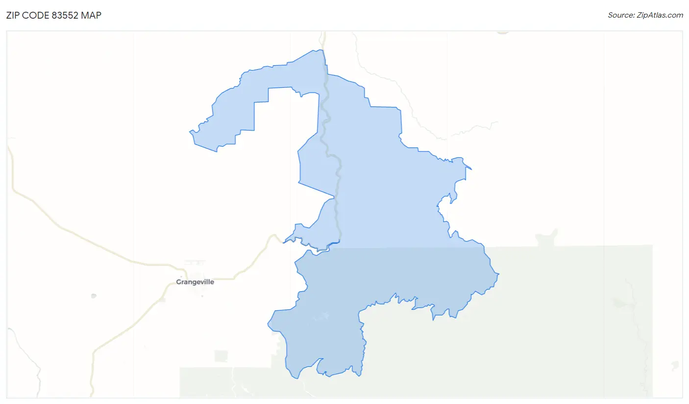 Zip Code 83552 Map