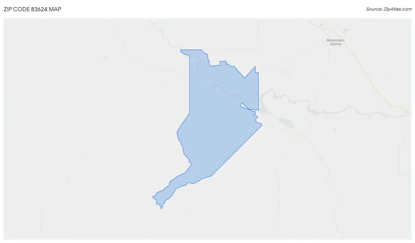 Zip Code 83624 Map