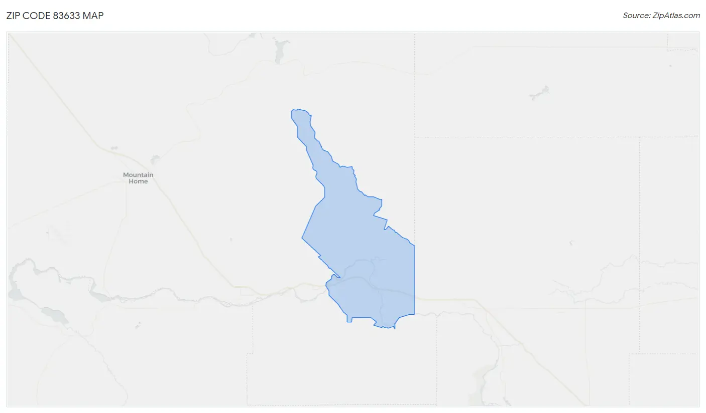 Zip Code 83633 Map