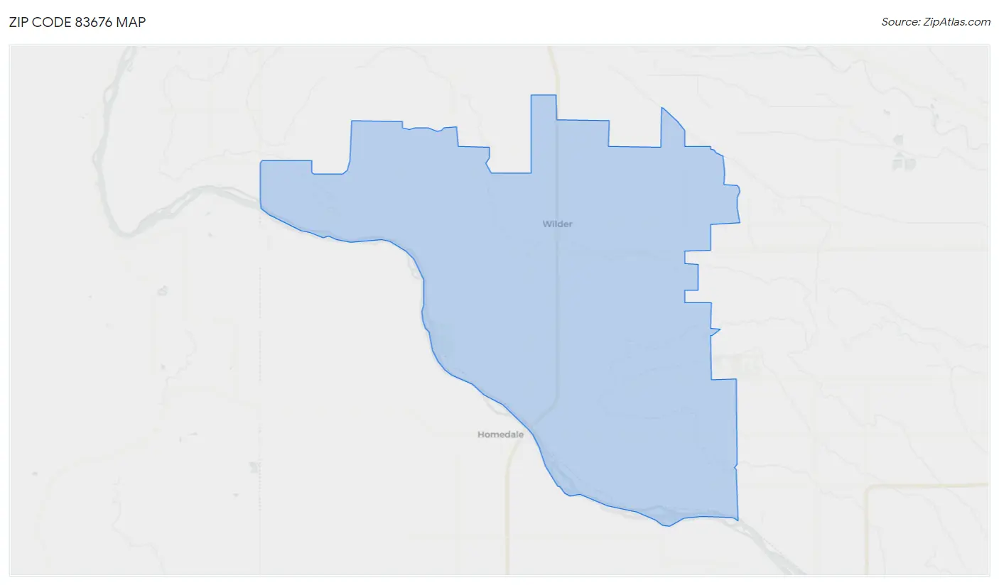 Zip Code 83676 Map