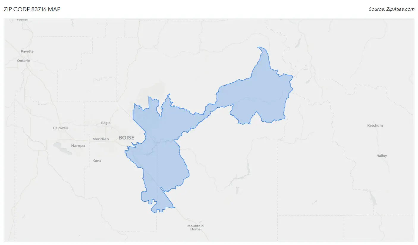 Zip Code 83716 Map