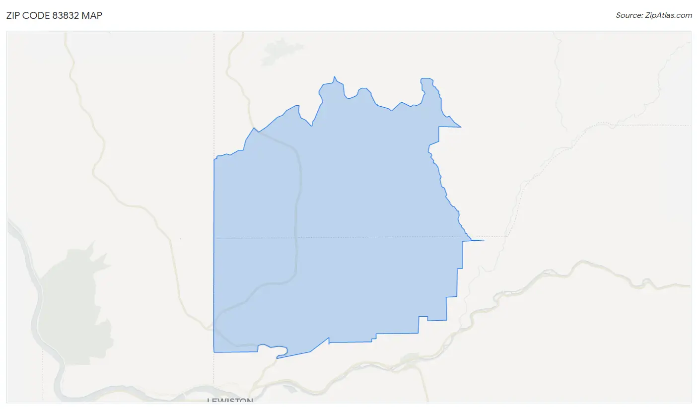 Zip Code 83832 Map