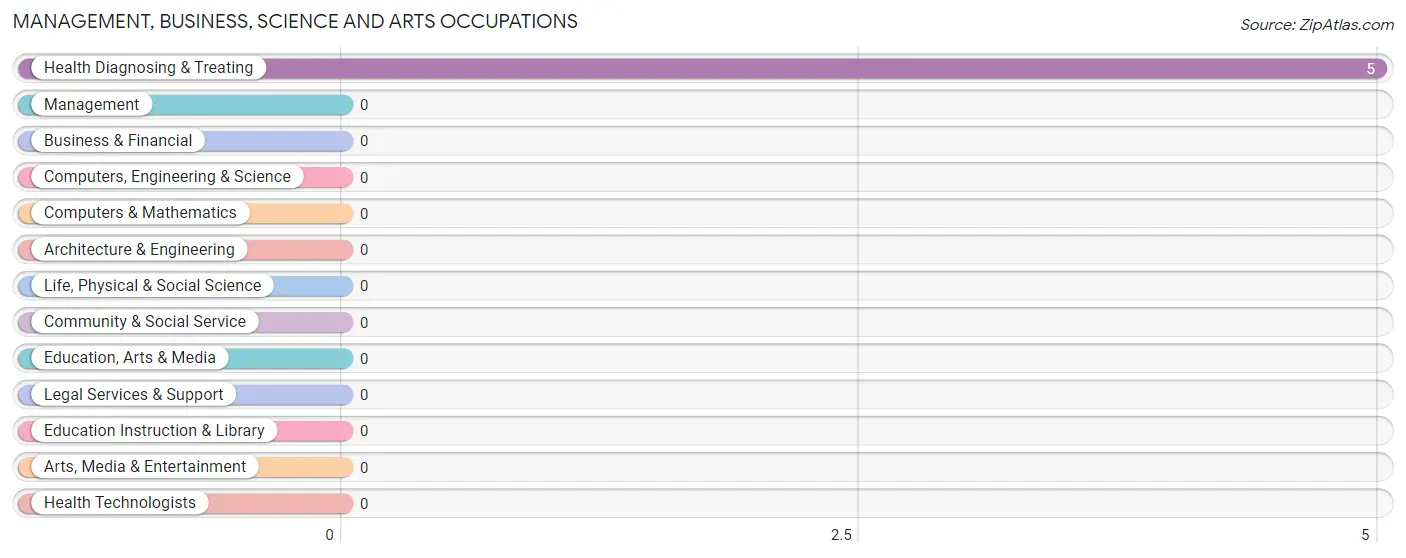 Management, Business, Science and Arts Occupations in Zip Code 83874