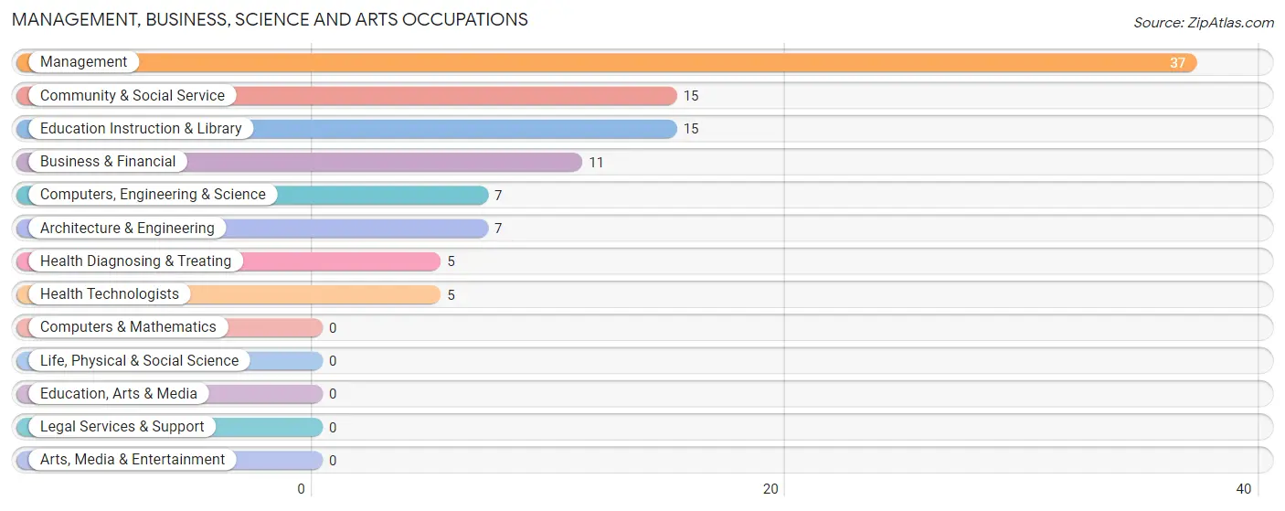 Management, Business, Science and Arts Occupations in Zip Code 84039