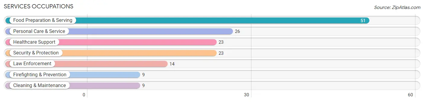 Services Occupations in Zip Code 84056