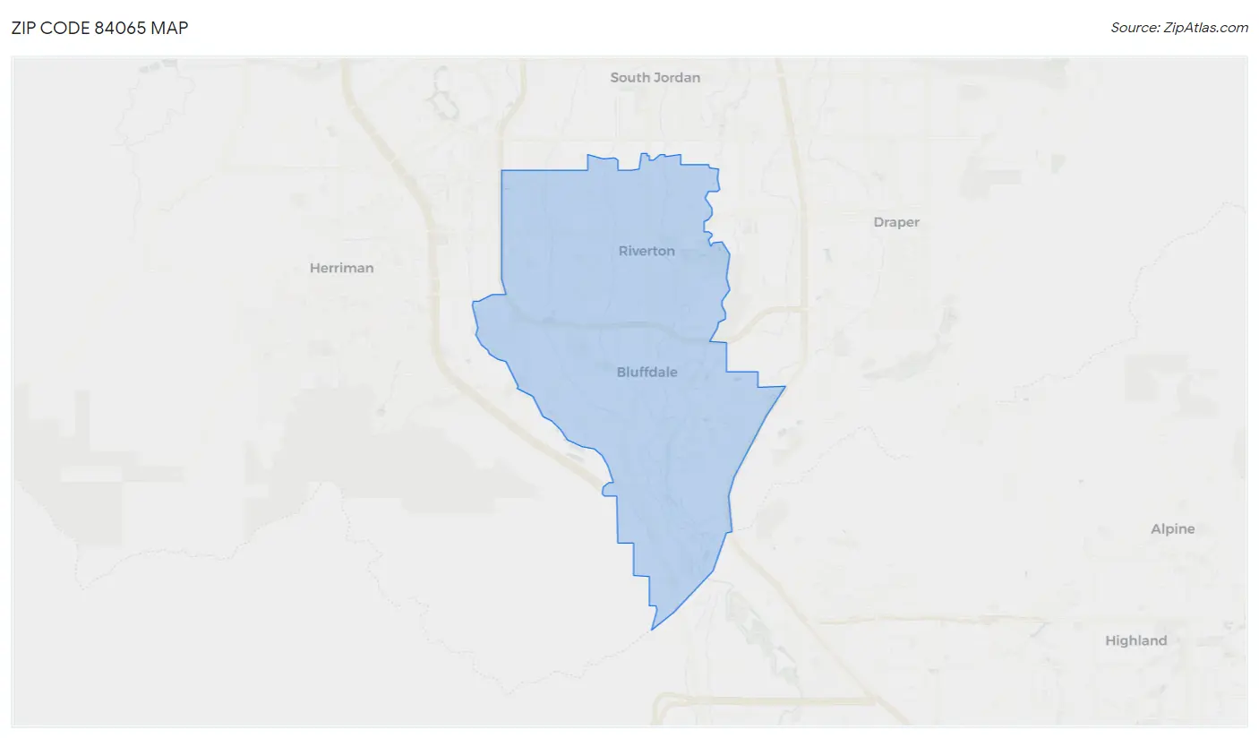 Zip Code 84065 Map