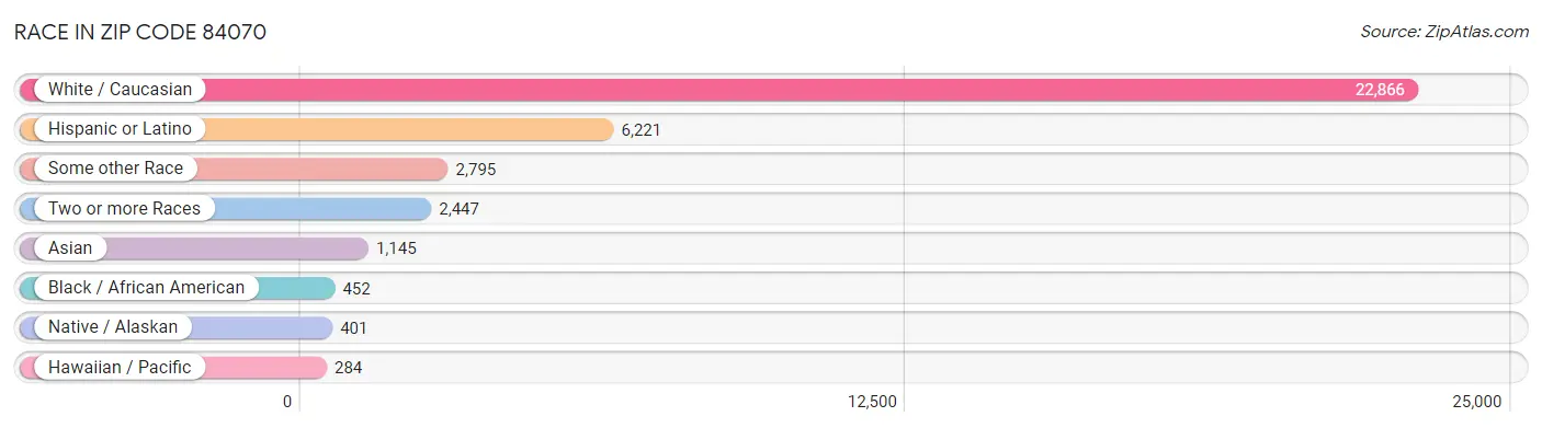 Race in Zip Code 84070