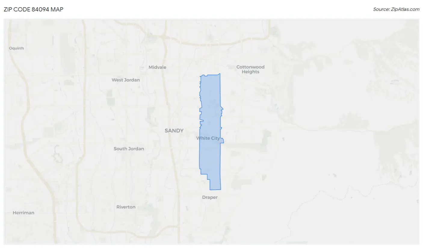 Zip Code 84094 Map