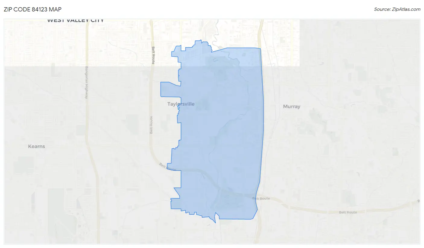 Zip Code 84123 Map