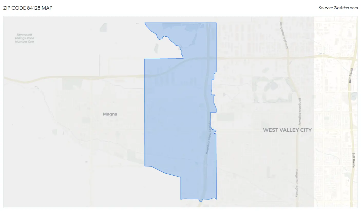 Zip Code 84128 Map