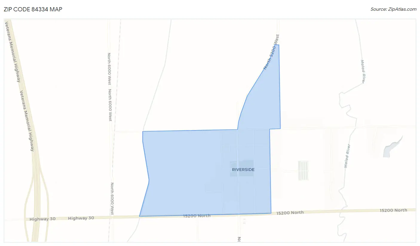 Zip Code 84334 Map