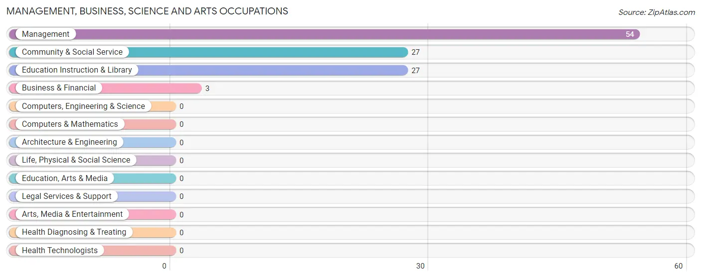 Management, Business, Science and Arts Occupations in Zip Code 84336