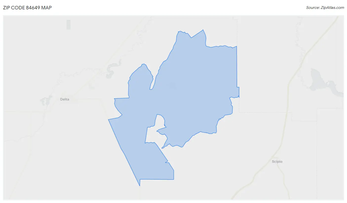 Zip Code 84649 Map