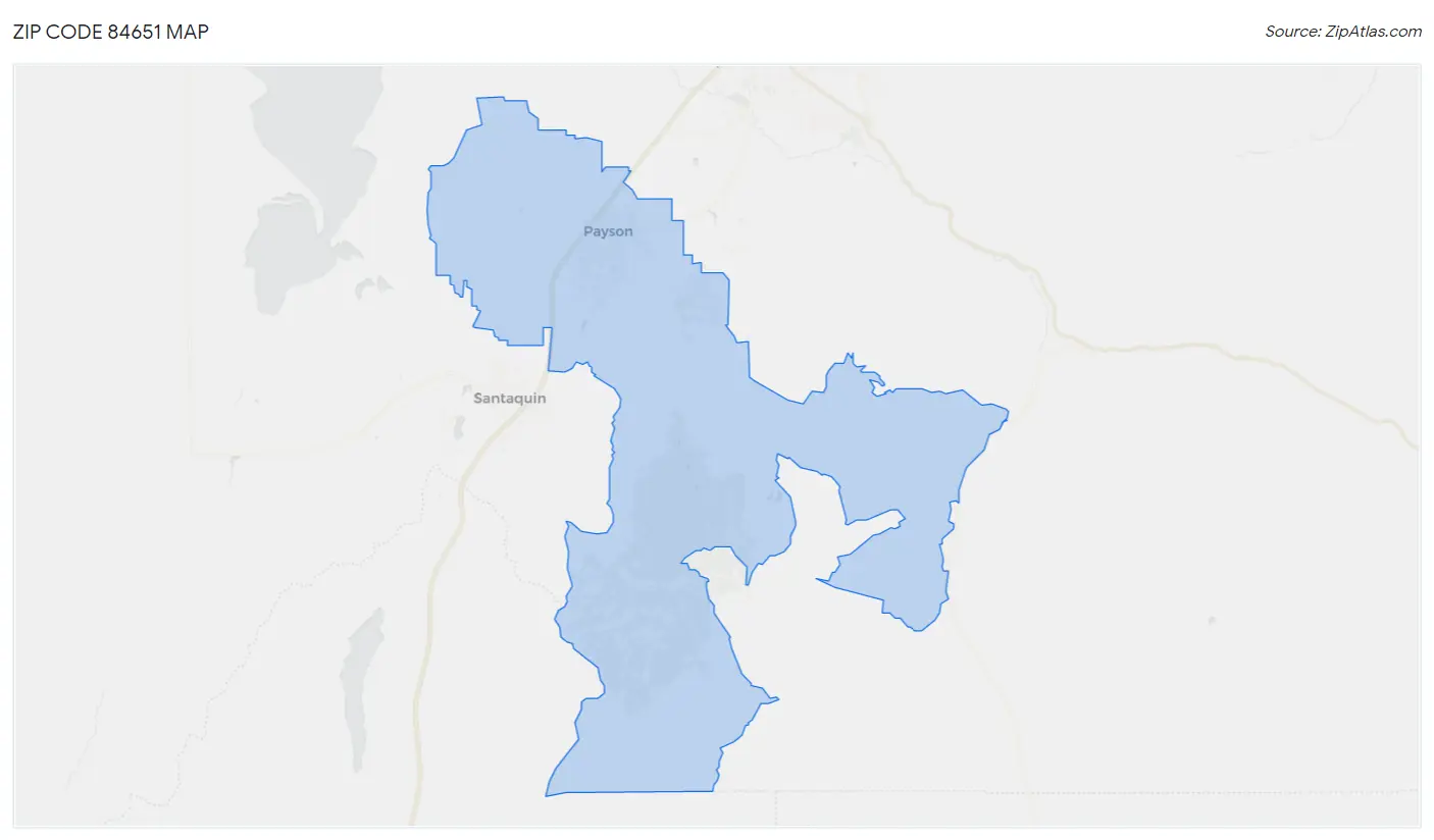 Zip Code 84651 Map