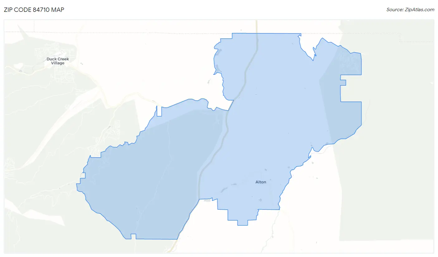 Zip Code 84710 Map