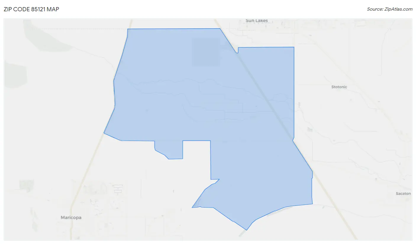 Zip Code 85121 Map