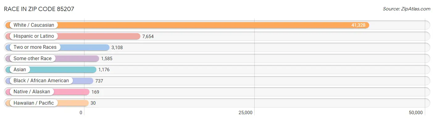 Race in Zip Code 85207