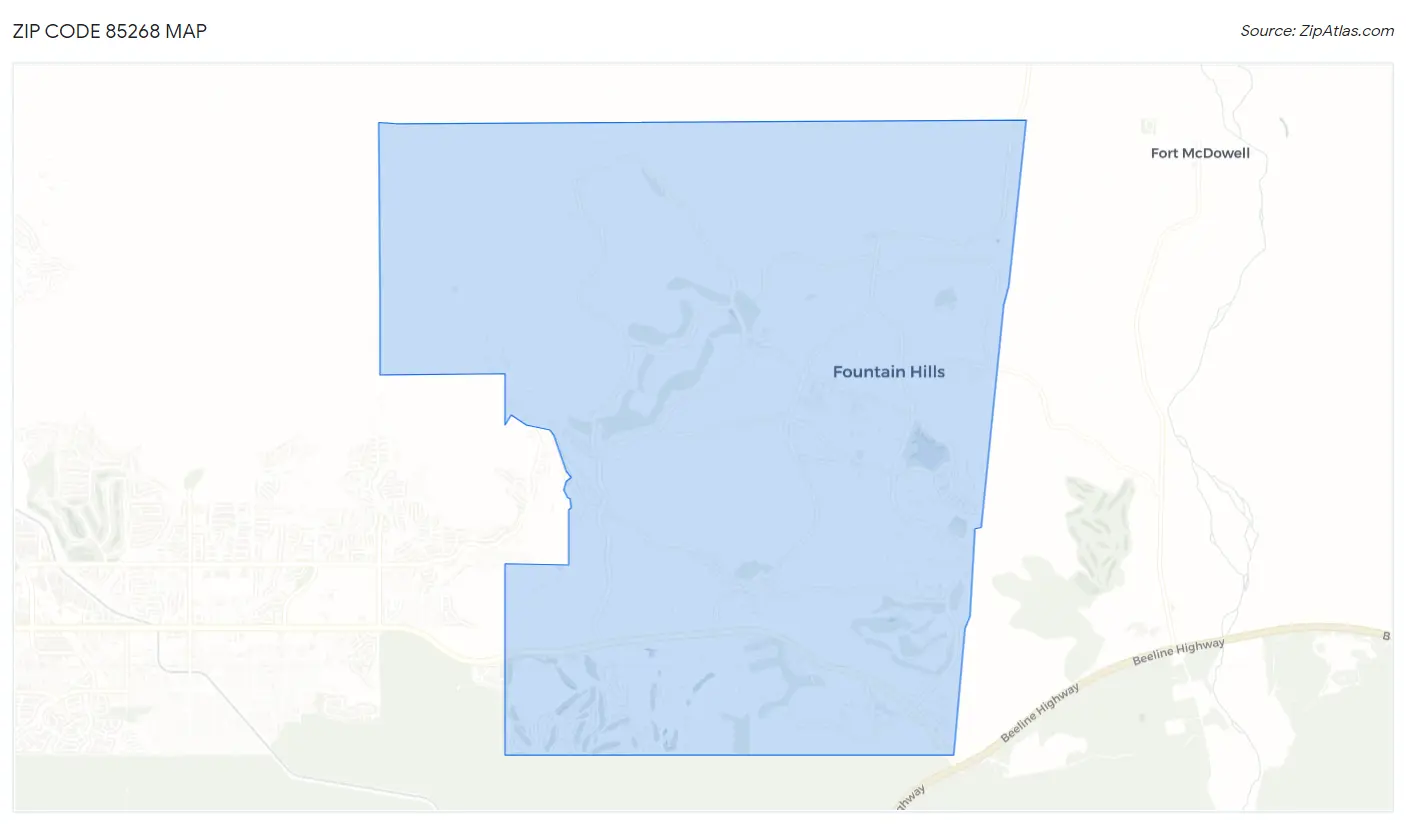 Zip Code 85268 Map