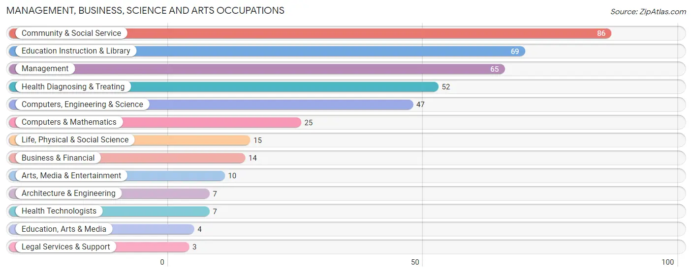 Management, Business, Science and Arts Occupations in Zip Code 85342