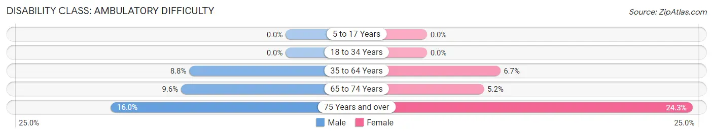 Disability in Zip Code 85375: <span>Ambulatory Difficulty</span>