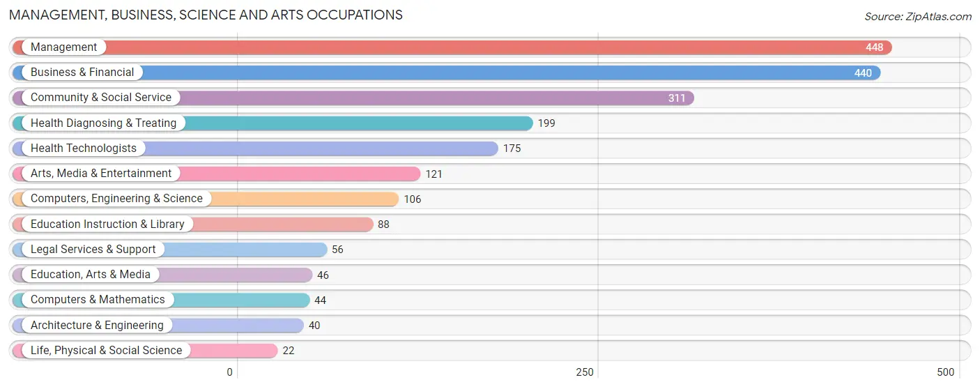 Management, Business, Science and Arts Occupations in Zip Code 85375