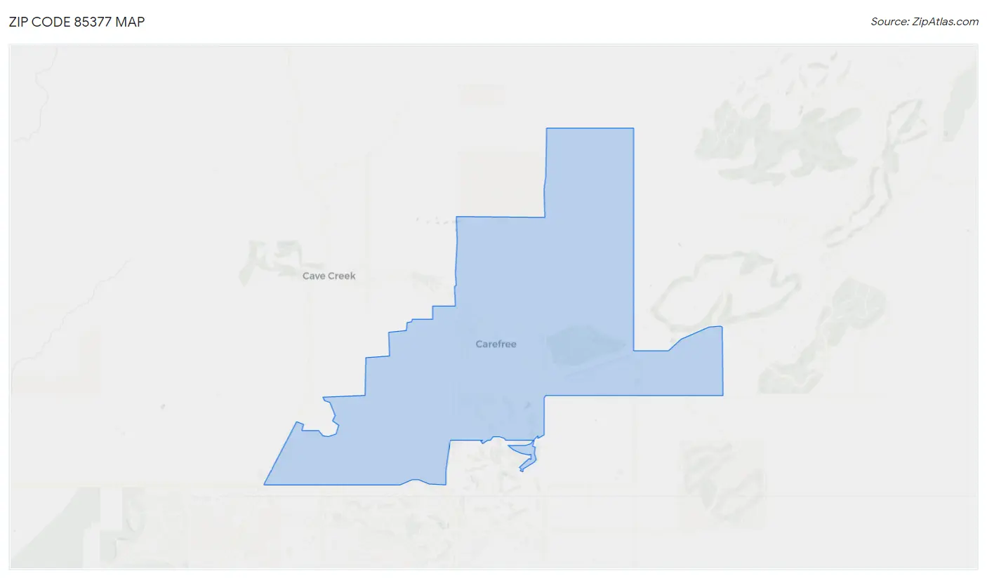 Zip Code 85377 Map