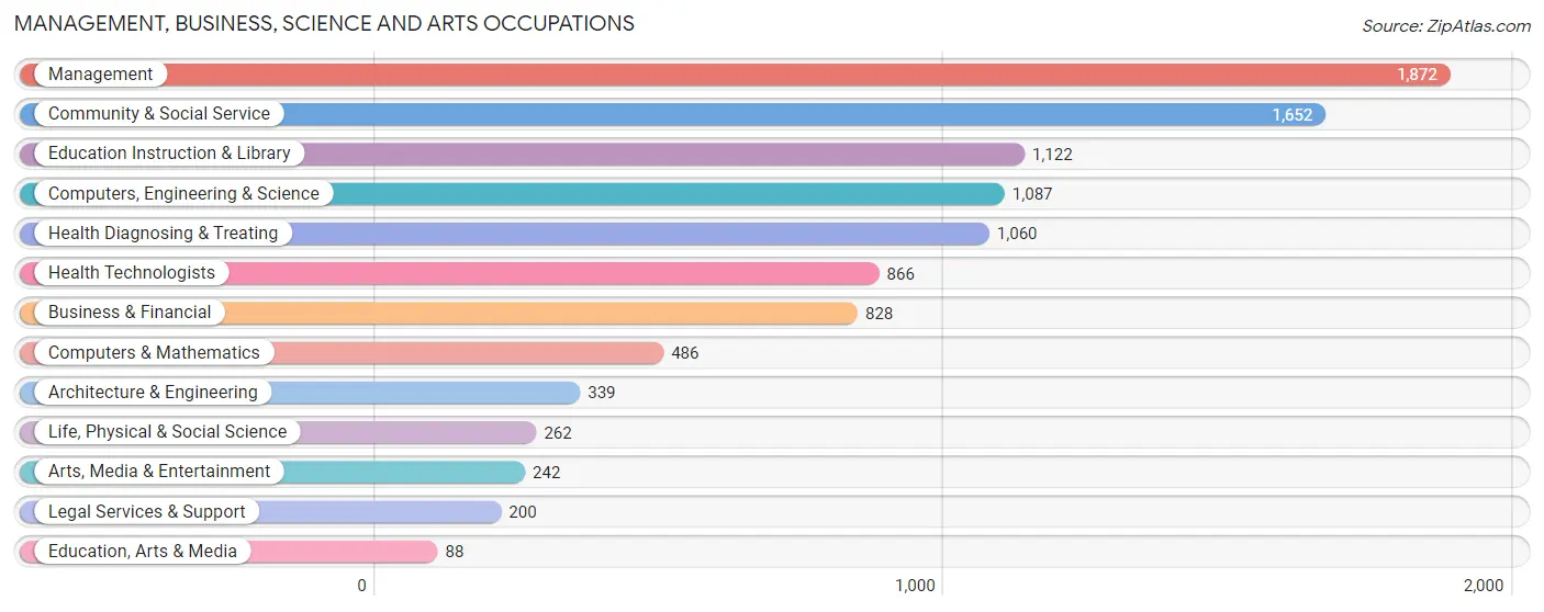 Management, Business, Science and Arts Occupations in Zip Code 85388