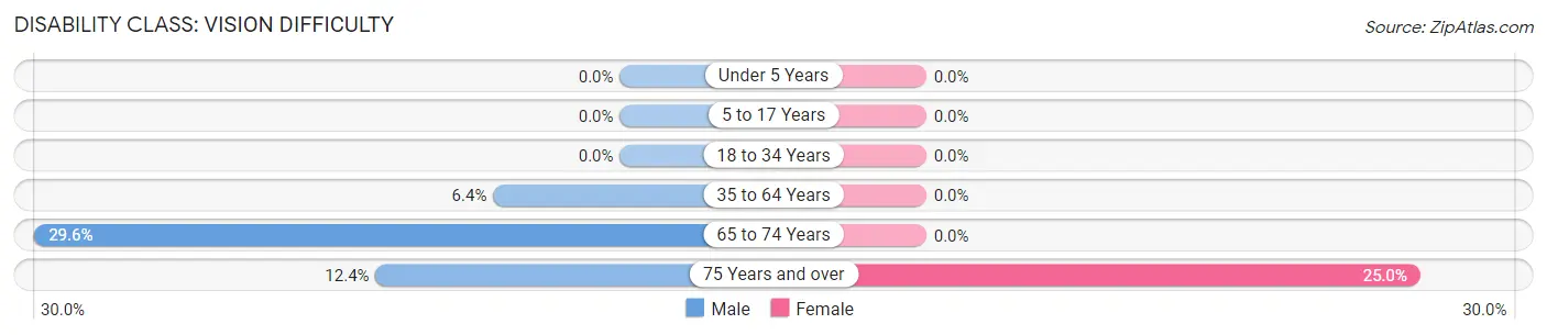 Disability in Zip Code 85624: <span>Vision Difficulty</span>