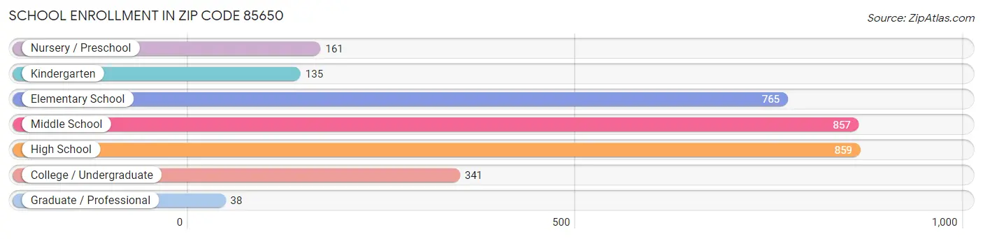 School Enrollment in Zip Code 85650