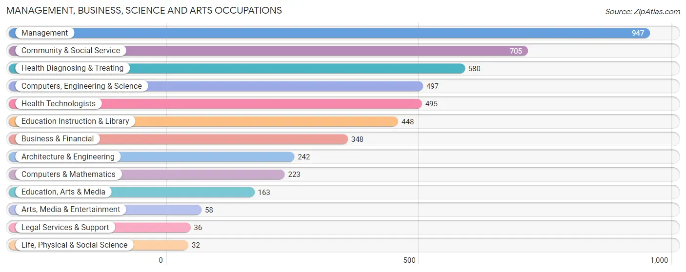 Management, Business, Science and Arts Occupations in Zip Code 85653