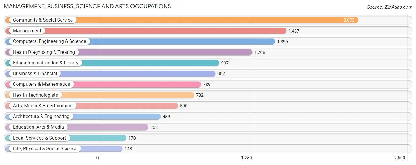 Management, Business, Science and Arts Occupations in Zip Code 85741