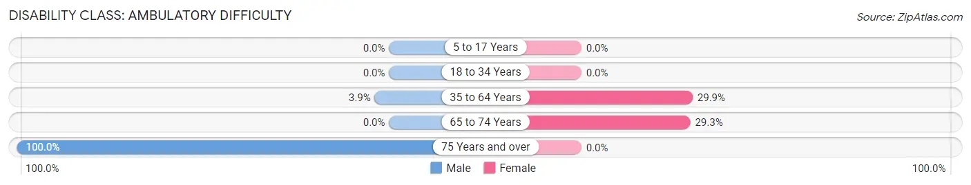 Disability in Zip Code 85911: <span>Ambulatory Difficulty</span>