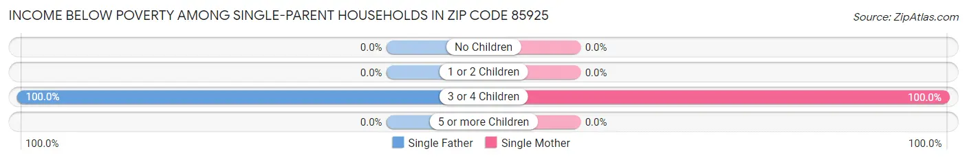 Income Below Poverty Among Single-Parent Households in Zip Code 85925