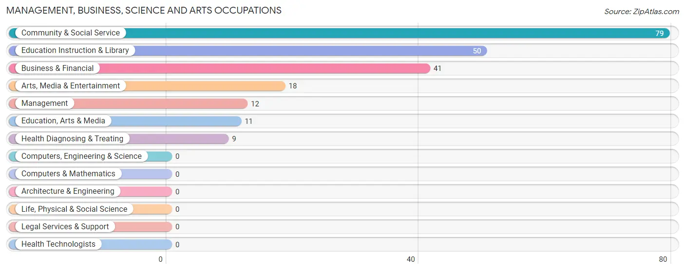 Management, Business, Science and Arts Occupations in Zip Code 86043