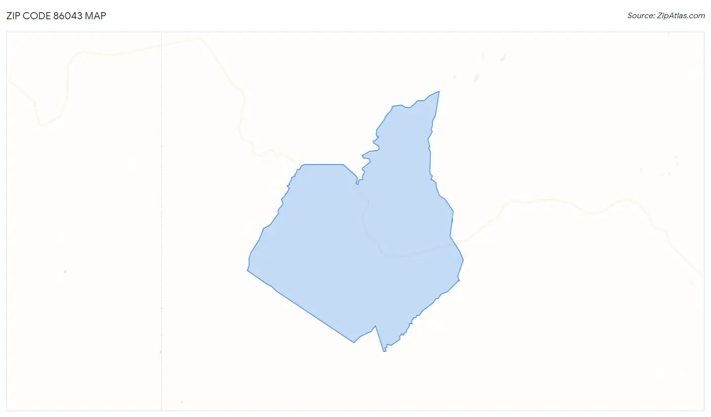 Zip Code 86043 Map