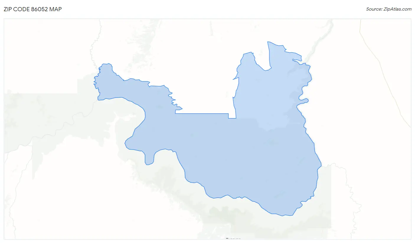 Zip Code 86052 Map