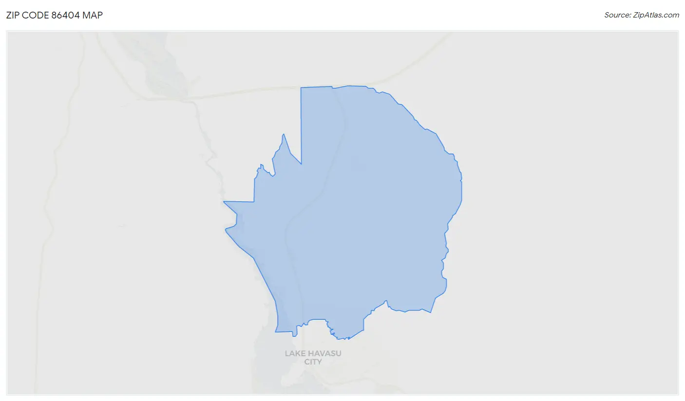 Zip Code 86404 Map